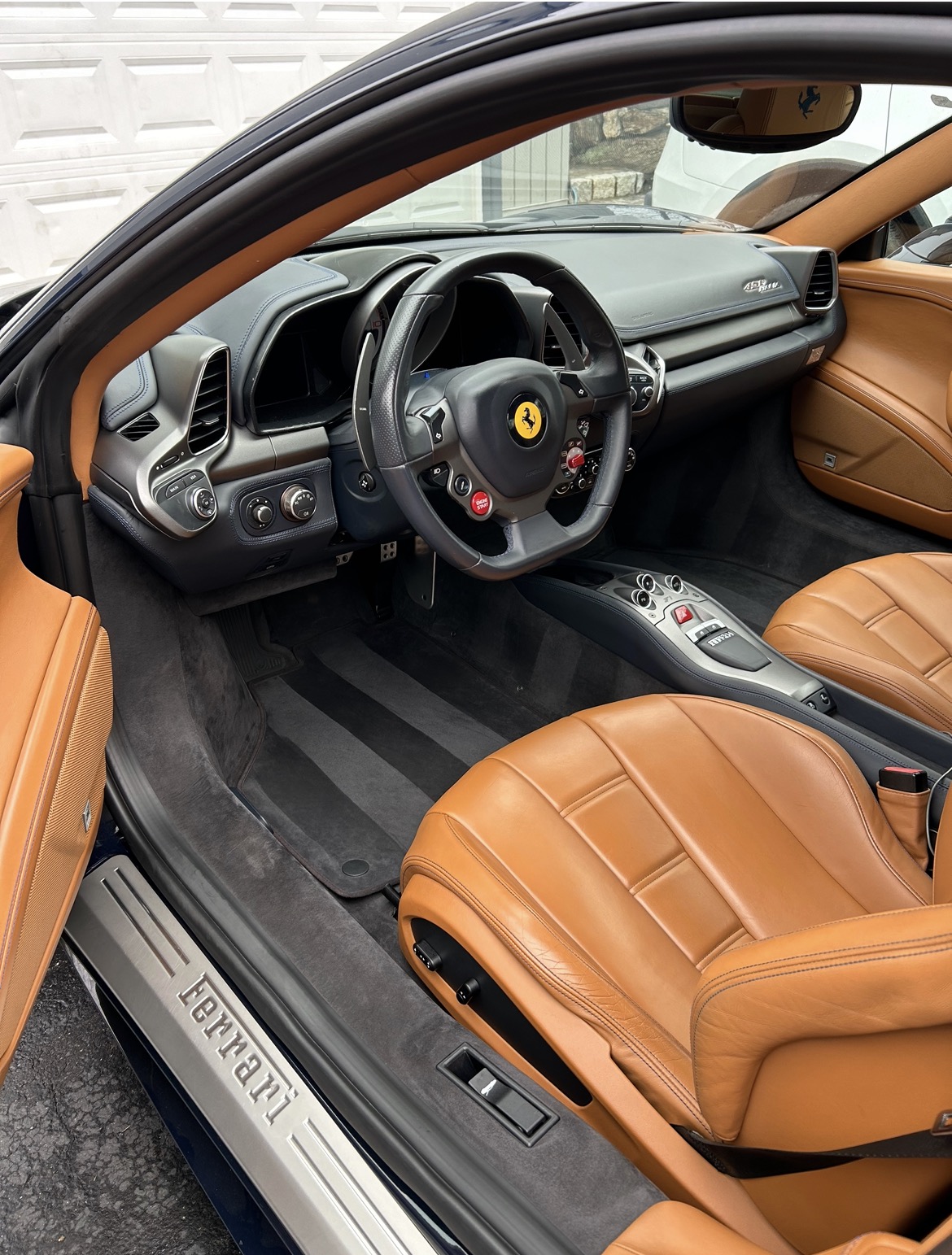 Ferrari luxury interior detail